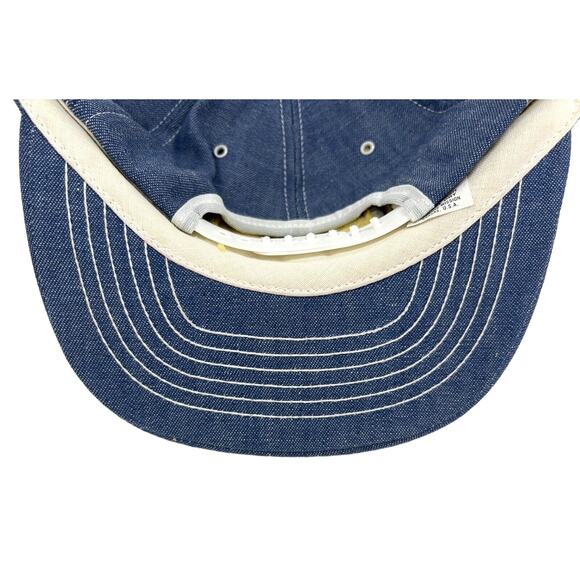 Vintage Denim Dayton Tires Patch Jean Snapback Hat by Swingster - Picture 3 of 5